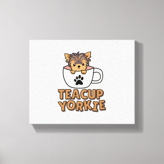 Toile Teacup Yorkie chiot (Recto)