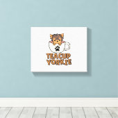 Toile Teacup Yorkie chiot (Insitu (Plancher de Bois))
