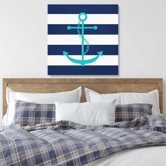 Toile Teal Anchor (Insitu(Chambre))