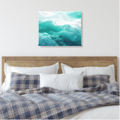 Toile Teal Ocean Waves Abstract Dream  (Insitu(Chambre))