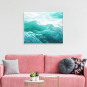 Toile Teal Ocean Waves Abstract Dream  (Insitu(Salon))