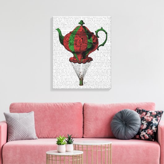Toile Teapot volant 2 rouge et vert 3 (Insitu(Salon))