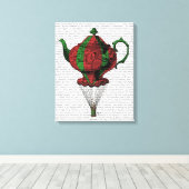 Toile Teapot volant 2 rouge et vert 3 (Insitu (Plancher de Bois))