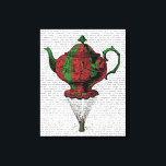 Toile Teapot volant 2 rouge et vert 3<br><div class="desc">Cuisine et bain</div>