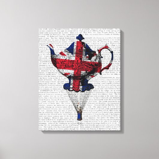 Toile Teapot volant Union Jack (Recto)