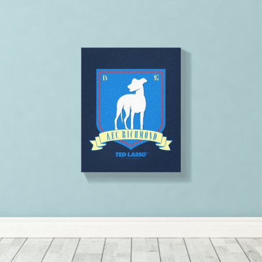 Toile Ted Lasso | Logo de l'équipe AFC Richmond (Insitu (Plancher de Bois))