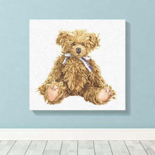 Toile Teddy Bear Nursery Canvas Imprimer (Insitu (Plancher de Bois))