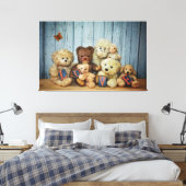Toile Teddy mit Freunde (Insitu(Chambre))