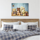 Toile Teddy mit Freunde (Insitu(Chambre))