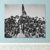 Toile Teddy's Colts Teddy Roosevelt Rough Riders 1898 (Insitu (Plancher de Bois))