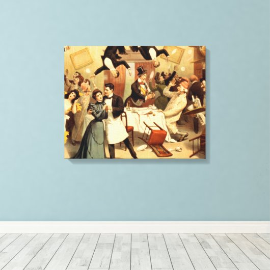 Toile TEE Restaurant Shenanigans (Insitu (Plancher de Bois))