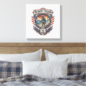 Toile Tee-shirt graphique vectoriel Patriotic Beachcombe (Insitu(Chambre))