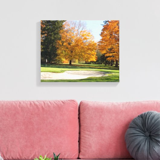 Toile Tee time en automne (Insitu(Salon))