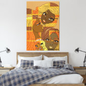 Toile Teintes Dorées (Insitu(Chambre))