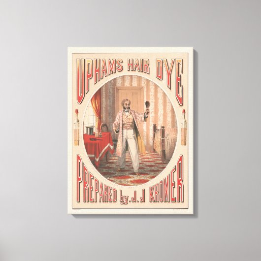 Toile Teinture à cheveux Uphams, vers 1864 (Recto)