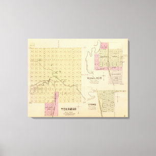 Toile Tekamah, Oakland et Lyons, Nebraska