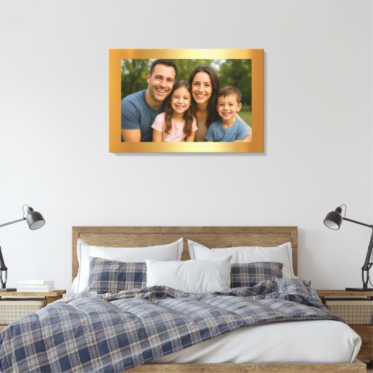 Toile Téléchargement personnalisé de votre photo sur fon (Insitu(Chambre))