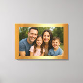 Toile Téléchargement personnalisé de votre photo sur fon (Recto)