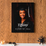 Toile Télécharger la zone de photo de graduation personn<br><div class="desc">Personnalisez rapidement cette toile de graduation Imprimez avec un nom et une photo personnalisés.</div>