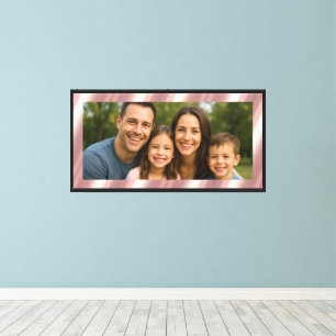 Toile Téléchargez votre propre photo sur un élégant fond