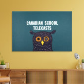 Toile Télécommunications scolaires canadiennes (Insitu(Salon))