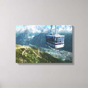 Toile Téléphérique au-dessus de Chamonix, France