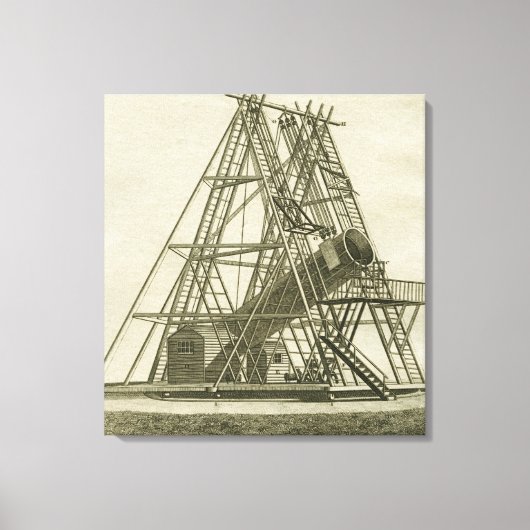 Toile Télescope ÉQUIPEMENT SCIENTIFIQUE D'Antiquité 18E  (Recto)