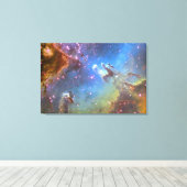 Toile TÉLESCOPE HUBBLE "Aigle Nebula" SUR CANVAS (Insitu (Plancher de Bois))