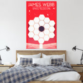 Toile télescope spatial james webb, (Insitu(Chambre))