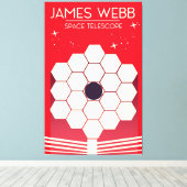 Toile télescope spatial james webb, (Insitu (Plancher de Bois))