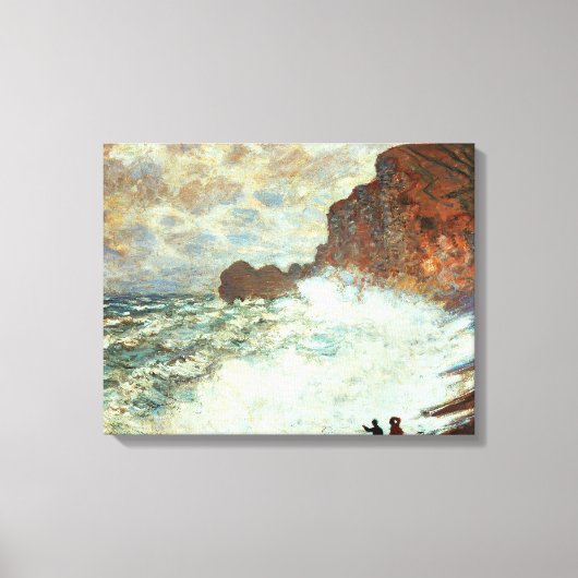 Toile Température Météo un Etretat, Mer Brute - Claude M (Recto)