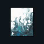 Toile Tempest d'Indigo<br><div class="desc">Indigo Tempest I par June Erica Vess. Un design unique et abstrait,  réalisé dans des tons différents de bleu diffusant vers l'extérieur dans l'arrière - plan blanc.</div>