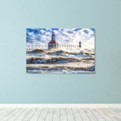 Toile Tempête au phare de St Joseph (Insitu (Plancher de Bois))