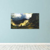 Toile Tempête de Bierstadt dans les Rocheuses (Insitu (Plancher de Bois))