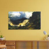 Toile Tempête de Bierstadt dans les Rocheuses (Insitu(Salon))