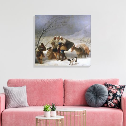 Toile Tempête de neige en hiver (par Francisco Goya) (Insitu(Salon))
