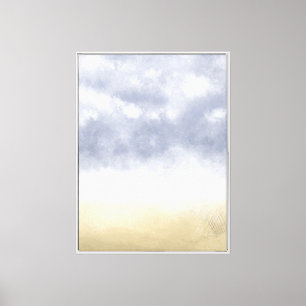 Toile Tempête de plage impressionniste