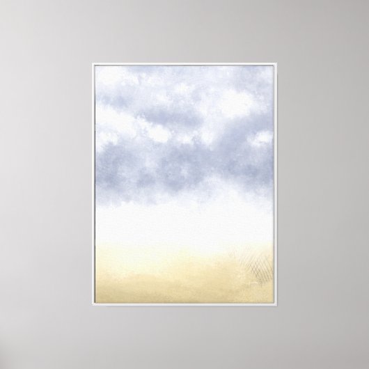 Toile Tempête de plage impressionniste (Recto)