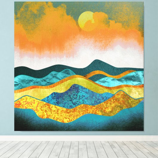 Toile Tempête de pluie (Insitu (Plancher de Bois))