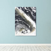 Toile Tempête de poussière au-dessus de la mer de Tasman (Insitu (Plancher de Bois))
