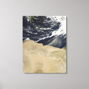 Toile Tempête de poussière au-dessus de l'Egypte