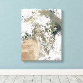 Toile Tempête de poussière au Moyen-Orient (Insitu (Plancher de Bois))