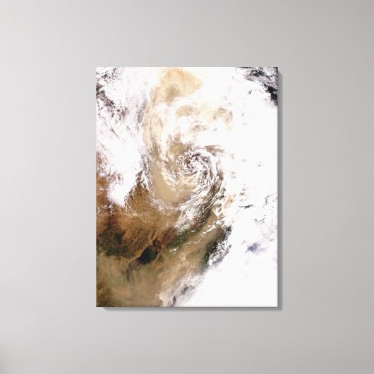 Toile Tempête de poussière dans le nord de la Chine (Recto)