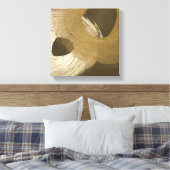 Toile Tempête de sable circulaire dans Tan et Dark Brown (Insitu(Chambre))