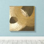 Toile Tempête de sable circulaire dans Tan et Dark Brown (Insitu (Plancher de Bois))