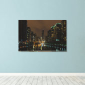 Toile Tempête en préparation sur Chicago (Insitu (Plancher de Bois))