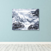 Toile Tempête sur la côte galloise (Insitu (Plancher de Bois))