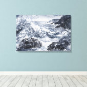 Toile Tempête sur la côte galloise (Insitu (Plancher de Bois))