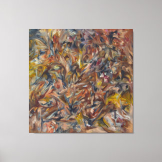 Toile tempête, travail abstrait précoce