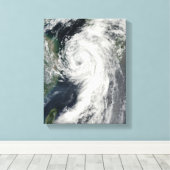 Toile Tempête tropicale Dianmu (Insitu (Plancher de Bois))